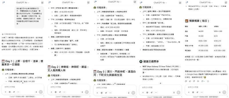 旅遊規劃提示詞(Prompt)範例 旅遊規劃提示詞(Prompt)範例