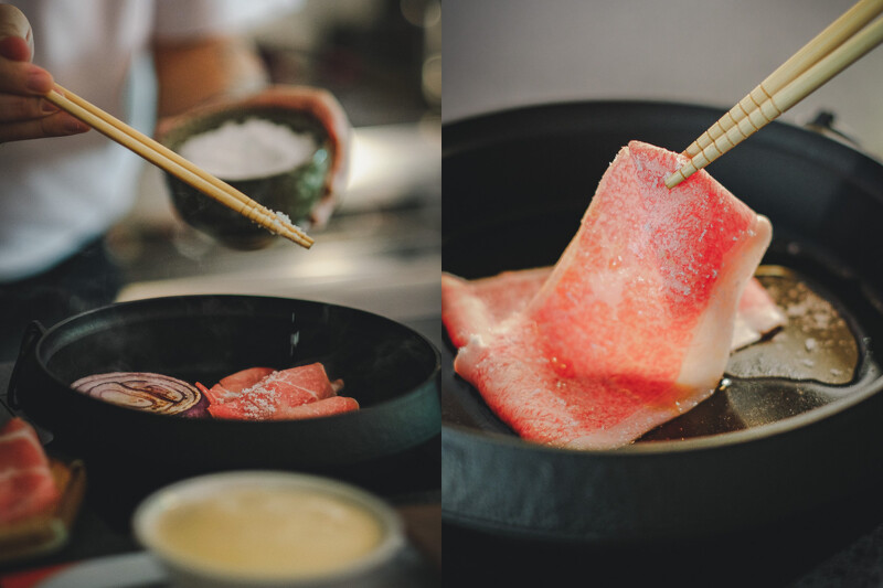 「玉兔」提供正統關西風味壽喜燒。 「玉兔」提供正統關西風味壽喜燒。