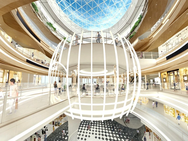 漢神洲際購物中心內部設計示意圖 漢神洲際購物中心內部設計示意圖