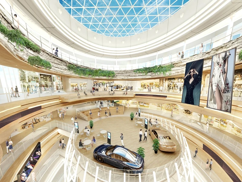 漢神洲際購物中心內部空間示意圖 漢神洲際購物中心內部空間示意圖