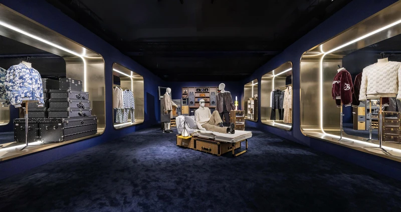 路易威登2025 Savoir Rêver典藏工藝展「菲董列車」主題區。