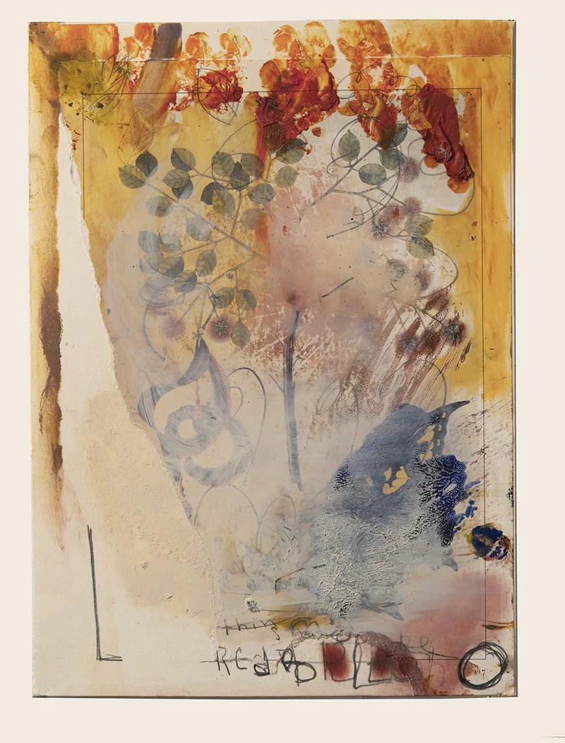 席安・弗拉喬內,〈胡蘿蔔 夏日狂熱〉,2021-2022|油性顏料、拼貼、石墨於書頁|12 x 10 in | 30.48 x 25.4 cm|圖片為藝術家及路由藝術所有 席安・弗拉喬內,〈胡蘿蔔 夏日狂熱〉,2021-2022|油性顏料、拼貼、石墨於書頁|12 x 10 in | 30.48 x 25.4 cm|圖片為藝術家及路由藝術所有