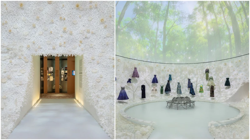 高級訂製服花園與韓紙藝術家Kim Hyun Joo 創作