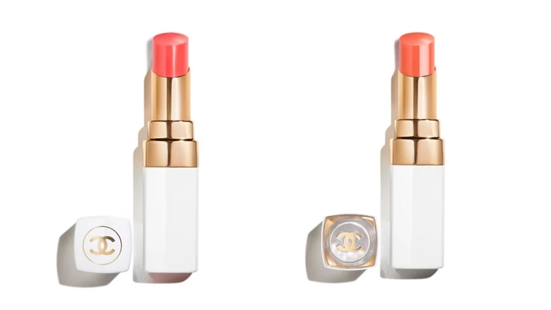 (左為香奈兒COCO持色潤唇膏#916西柚、香奈兒COCO晶亮潤唇膏#754杏桃) (左為香奈兒COCO持色潤唇膏#916西柚、香奈兒COCO晶亮潤唇膏#754杏桃)
