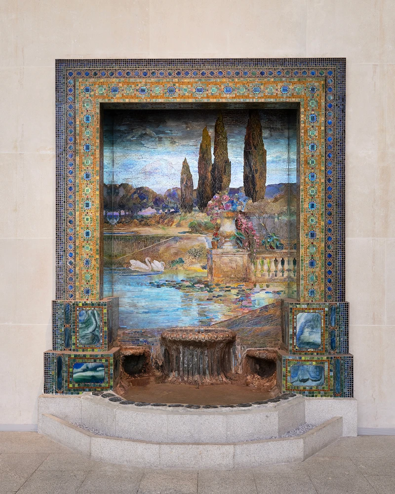 Louis Comfort Tiffany 的馬賽克作品 – 花園景觀 Garden Landscape