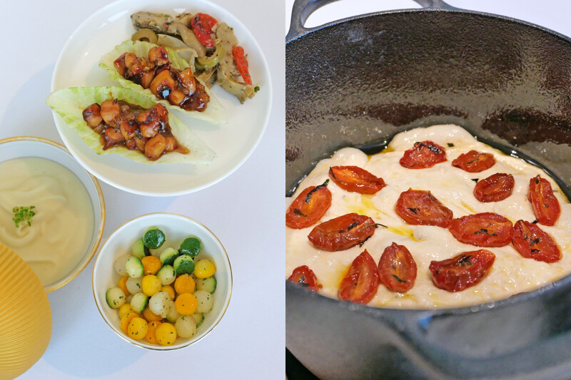 牛排配菜、搭餐麵包也精心打造。 牛排配菜、搭餐麵包也精心打造。