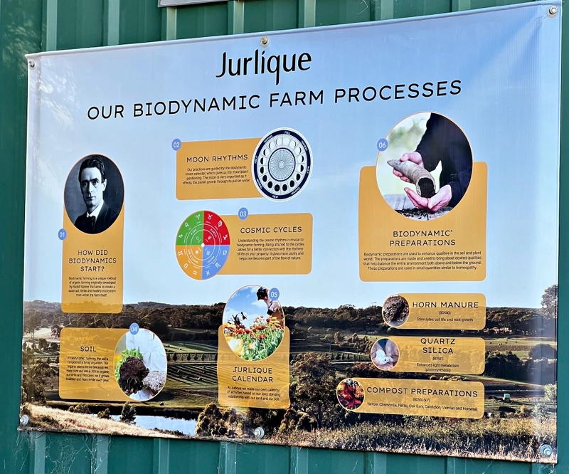 Jurlique活機種植說明圖。 Jurlique活機種植說明圖。