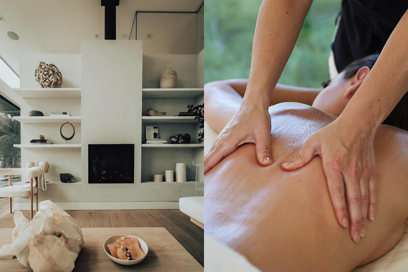 「Shou Sugi Ban House Spa」。