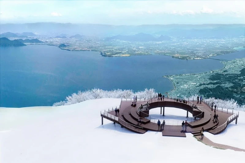 能遠眺琵琶湖景色。