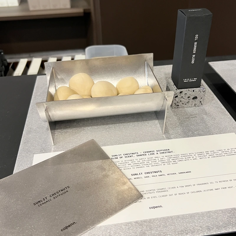 copenn. SUNLIT CHESTNUTS栗光未眠陶瓷擴香石禮盒，NT3,900