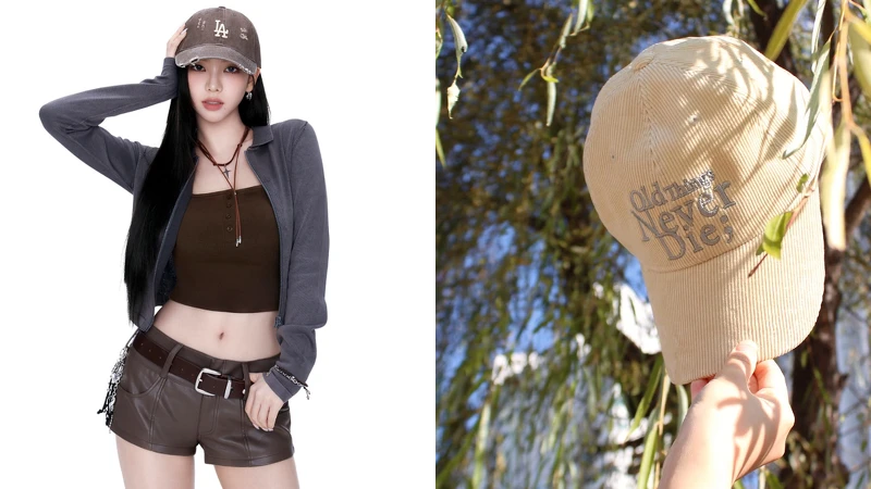 aespa Karina 代言 MLB Korea 棒球帽形象照