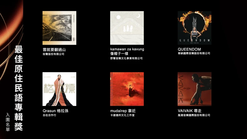 2025金曲獎最佳原住民語專輯獎入圍名單