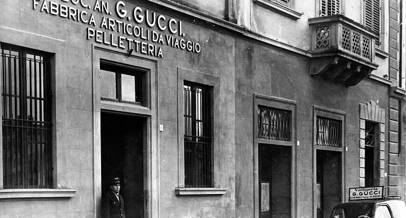 Gucci 位於佛羅倫斯的工坊，Lungarno Guicciardini 11，1940 年代。