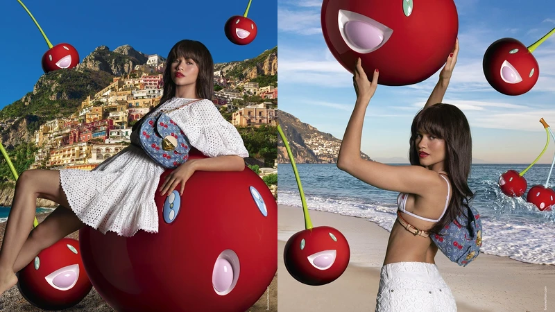 Zendaya 演繹 Louis Vuitton x 村上隆微笑櫻桃系列形象廣告 Zendaya 演繹 Louis Vuitton x 村上隆微笑櫻桃系列形象廣告