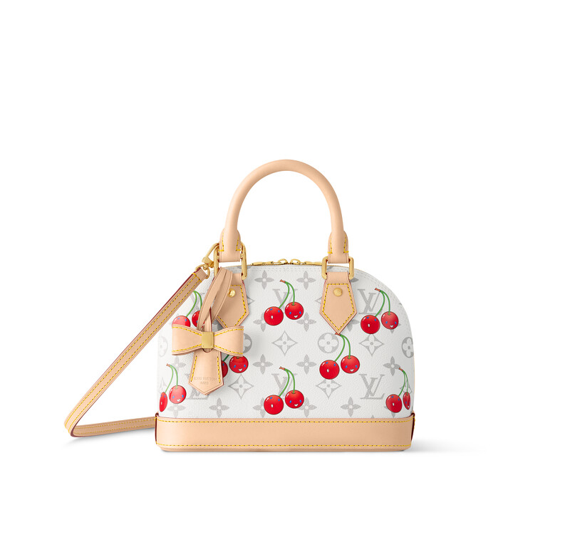 Louis Vuitton x 村上隆 白色Monogram櫻桃Cerise Bag Chain 包款