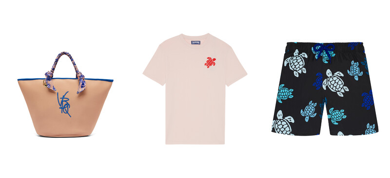 BENOIT防潑水絲巾沙灘包-VBQ 標誌款;PORTISOL有機棉刺繡T恤;JIHIN男童超輕便可收納泳褲 BENOIT防潑水絲巾沙灘包-VBQ 標誌款;PORTISOL有機棉刺繡T恤;JIHIN男童超輕便可收納泳褲