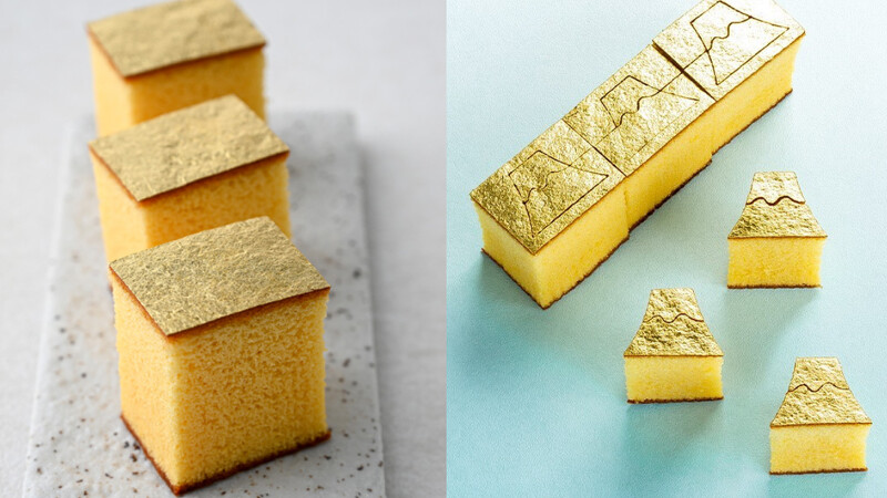 金澤萬久 富士山造型金箔蛋糕 (Photo/www.mameya-bankyu.com) 金澤萬久 富士山造型金箔蛋糕 (Photo/www.mameya-bankyu.com)