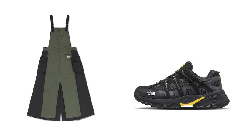 UE系列橄欖綠色吊帶長洋裝、The North Face Hedgehog刺蝟防水徒步鞋。 UE系列橄欖綠色吊帶長洋裝、The North Face Hedgehog刺蝟防水徒步鞋。