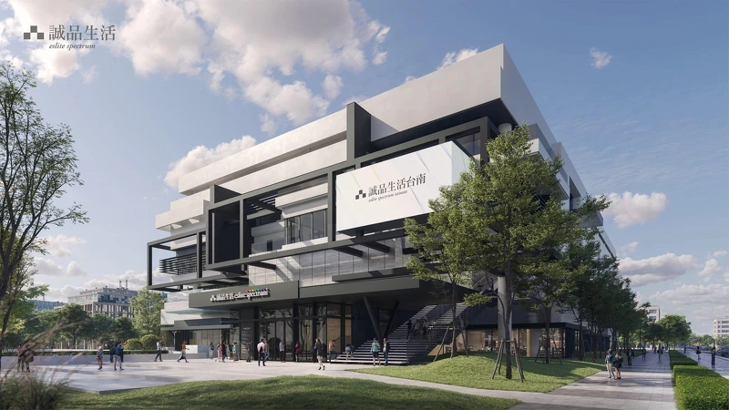 誠品生活全新創作「誠品生活台南」獨棟街邊大店預計今年第一季試營運，全店4層樓6,000坪規模，建築設計兼具永續和美學理念，已獲「世界設計大獎商業概念獎」首獎肯定！（圖為3D模擬示意圖）