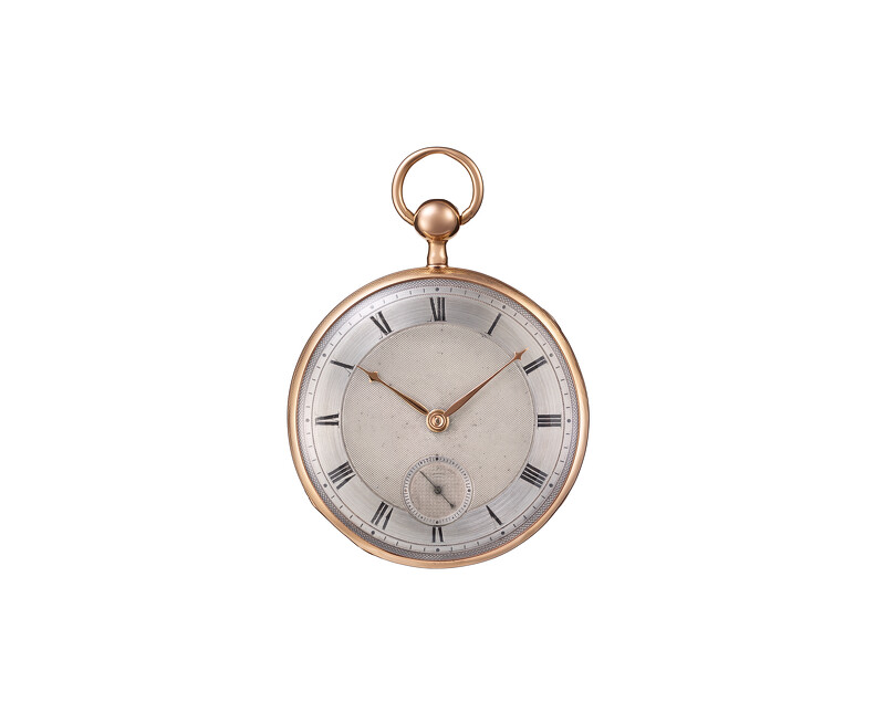 「二問功能」玫瑰金懷錶,1824年。 「二問功能」玫瑰金懷錶,1824年。