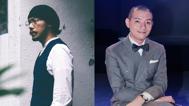 究方社創意總監方序中(左)與鐘錶評論家KYO。 究方社創意總監方序中(左)與鐘錶評論家KYO。