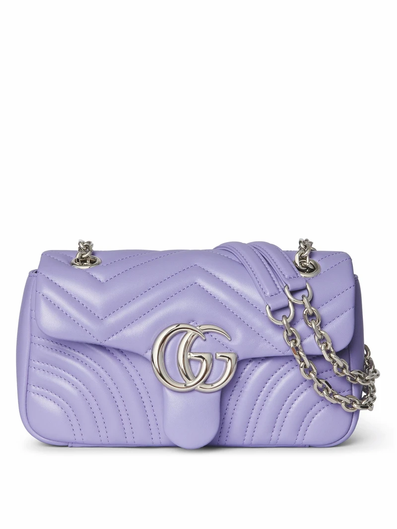 Gucci GG Marmont Sorbet雪酪色系列包款 - 粉紫色