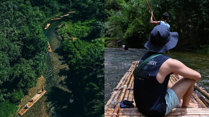 攀牙拷叻景點推薦竹筏漂流Komol's Corner Bamboo Rafting 攀牙拷叻景點推薦竹筏漂流Komol's Corner Bamboo Rafting