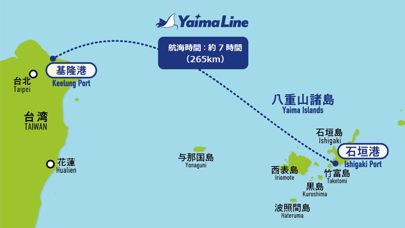 基隆直航石垣島「YAIMA丸號」資訊 基隆直航石垣島「YAIMA丸號」資訊