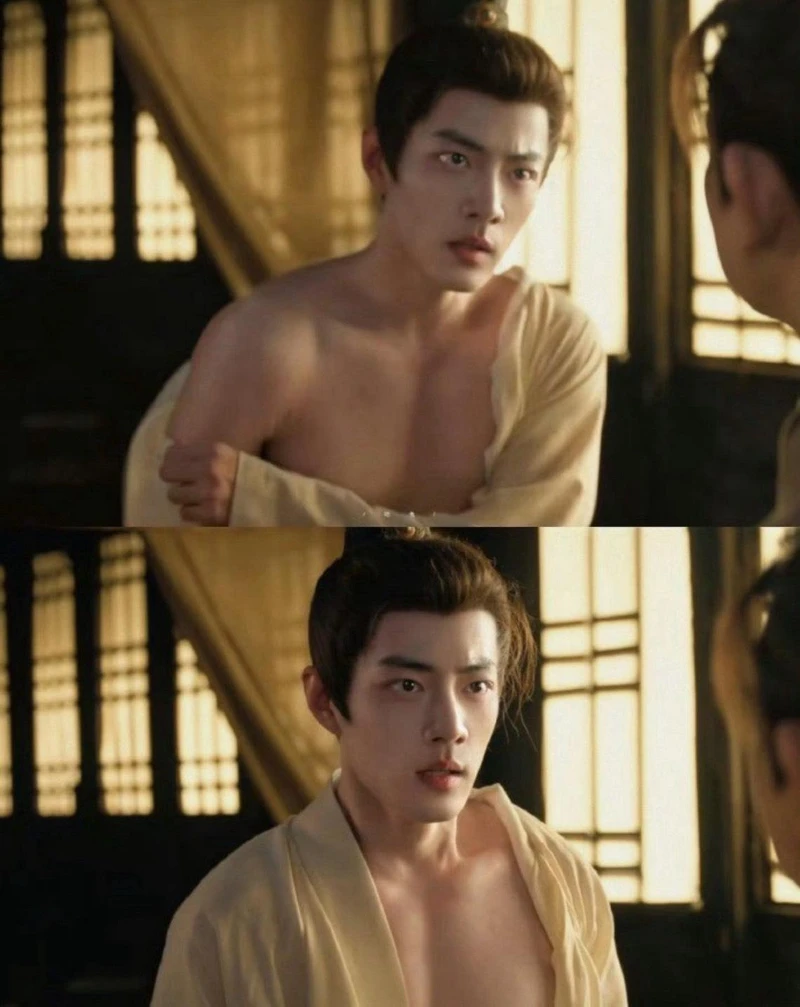 前期劇情肖戰只露了一點肌肉，讓觀眾抱怨看不夠。