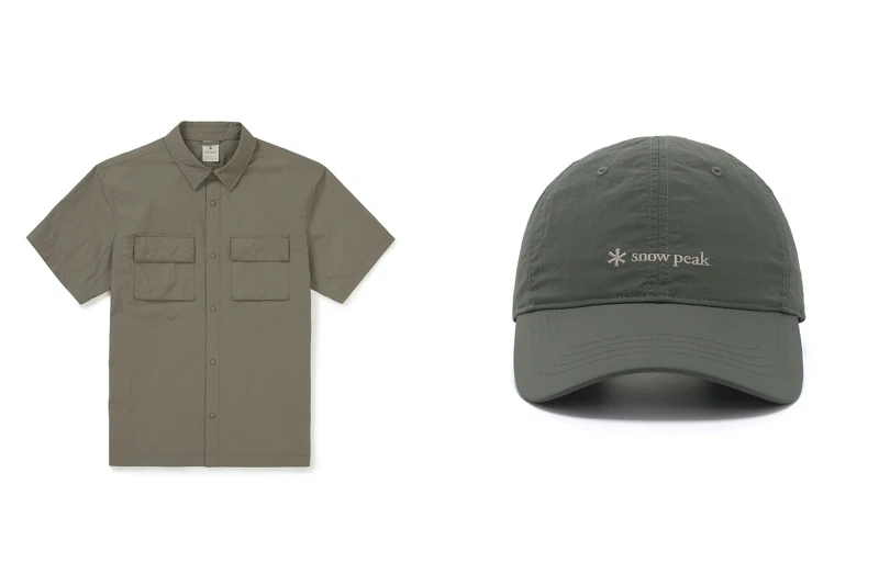 Taslan兩口袋短袖襯衫 NT.4,150、Taslan 棒球帽 NT.1,650 Taslan兩口袋短袖襯衫 NT.4,150、Taslan 棒球帽 NT.1,650