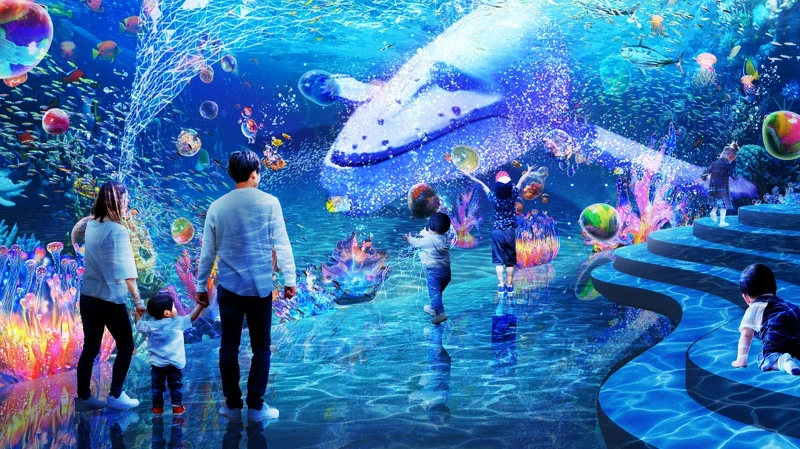 「Xpark meets NAKED~Ocean of Light 潛浸海洋~」模擬圖 「Xpark meets NAKED~Ocean of Light 潛浸海洋~」模擬圖