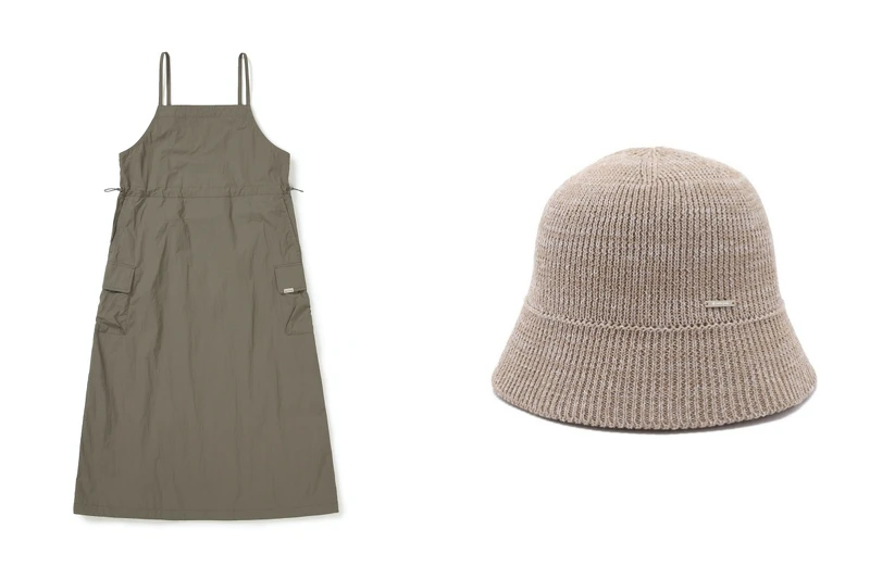 Taslan 無袖洋裝 NT.4,400、夏季針織帽 NT.1,950 Taslan 無袖洋裝 NT.4,400、夏季針織帽 NT.1,950