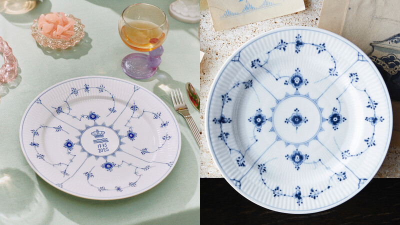 皇家哥本哈根250週年平邊唐草紀念盤 皇家哥本哈根250週年平邊唐草紀念盤