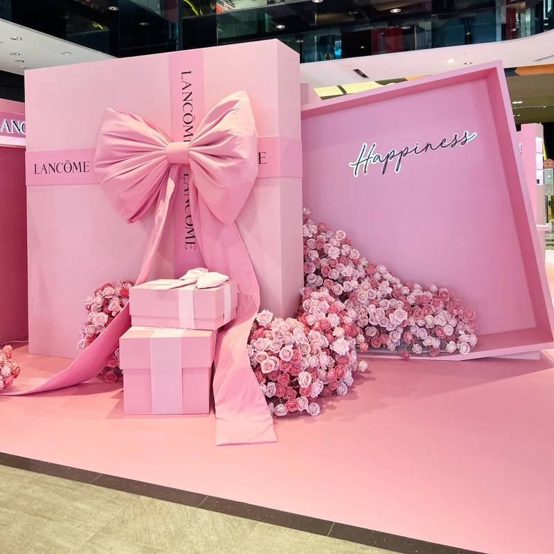 蘭蔻粉紅幸福快閃店。 蘭蔻粉紅幸福快閃店。