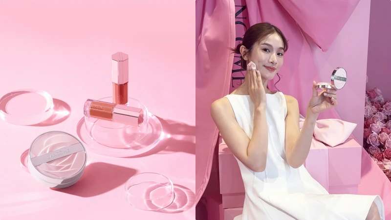 蘭蔻粉紅幸福快閃店的IDÔLE唯我新品試妝體驗。 蘭蔻粉紅幸福快閃店的IDÔLE唯我新品試妝體驗。