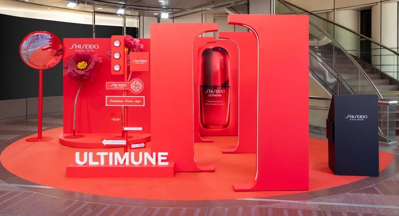 資生堂國際櫃小紅瓶「最上鏡攝影活動快閃體驗店」空景照。 資生堂國際櫃小紅瓶「最上鏡攝影活動快閃體驗店」空景照。