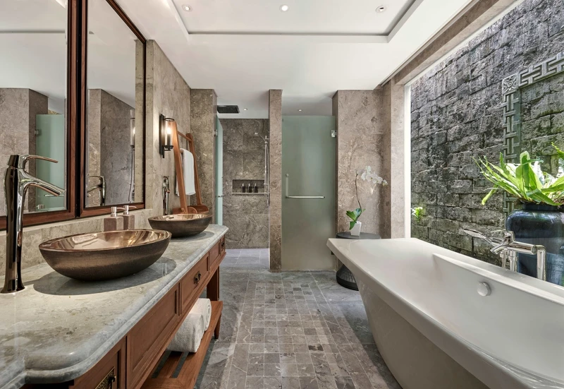 寬敞的浴室空間。 寬敞的浴室空間。