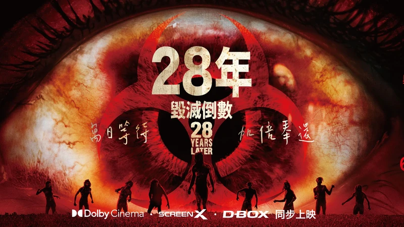 《28年毀滅倒數》橫幅海報。 《28年毀滅倒數》橫幅海報。