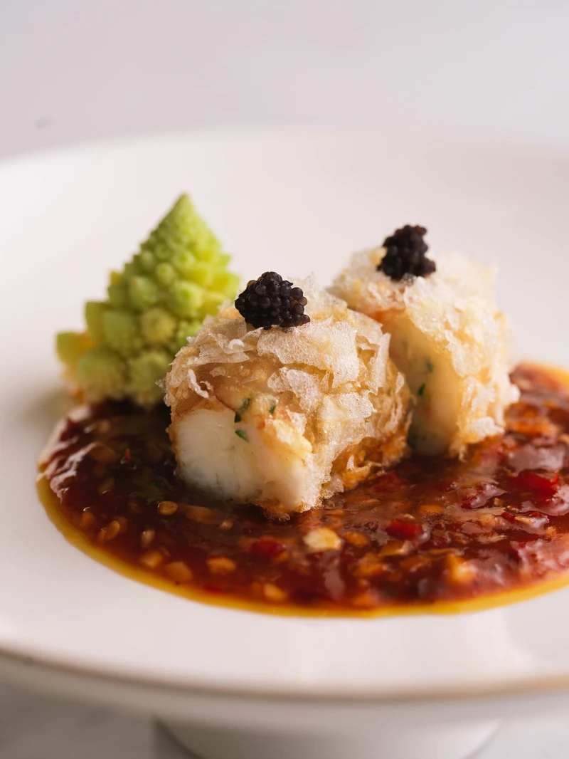 川雅柱菜「魚香網油龍蝦」