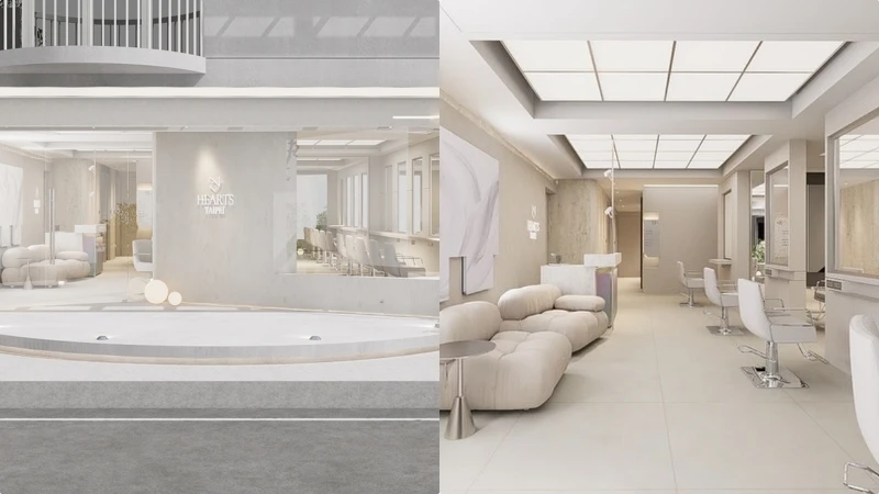 韓國髮廊HE:ARTS Taiwan首店。 韓國髮廊HE:ARTS Taiwan首店。