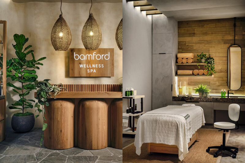 與有機品牌「Bamford」合作 SPA 中心。