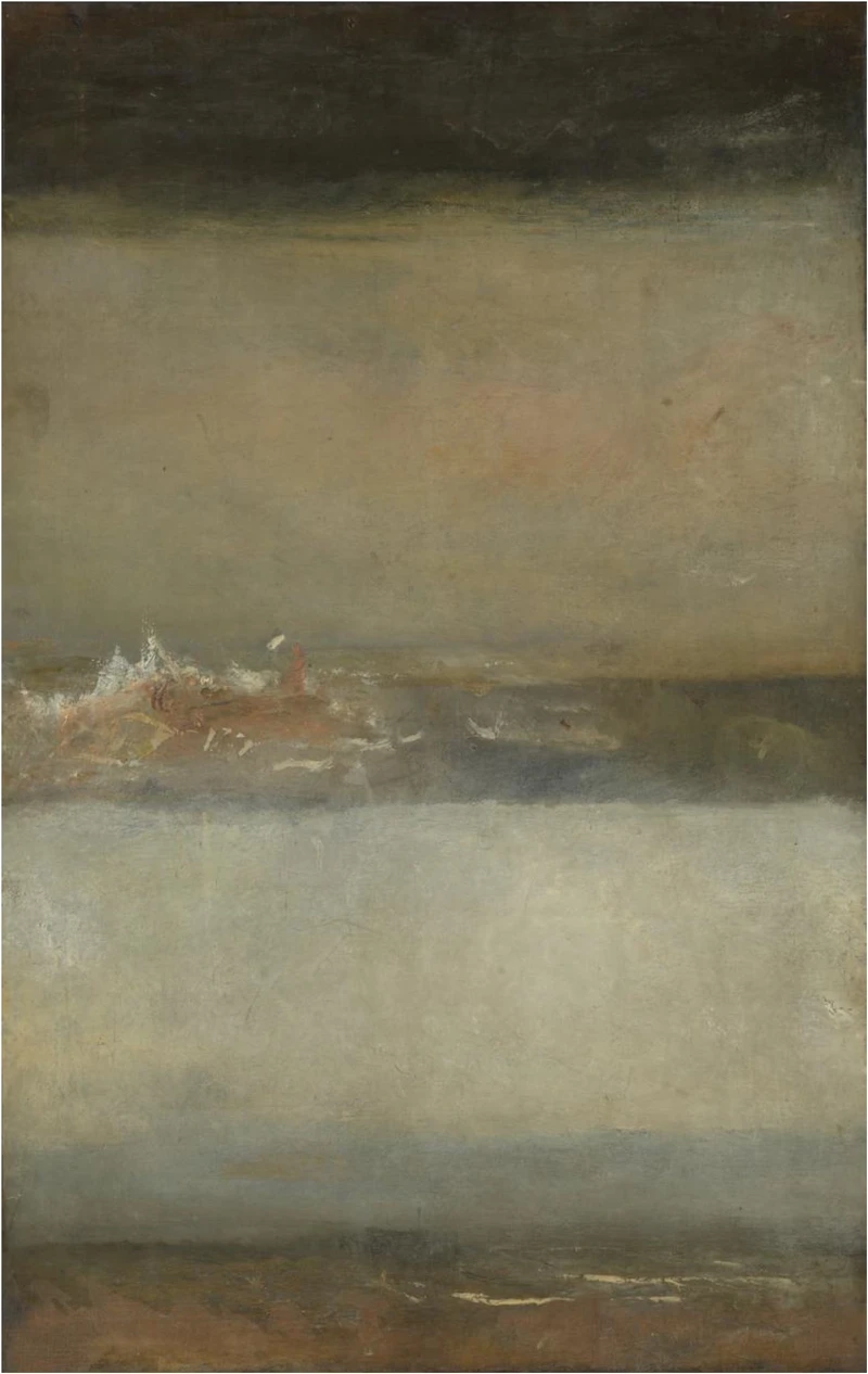 三個海景（Three Seascapes），1827，約瑟夫．馬洛德．威廉．透納（Joseph Mallord William Turner）。（圖片來源：TATE）