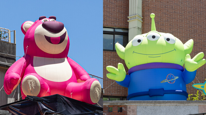 《玩具總動員》「大稻埕復古玩具店」打卡點:3公尺熊抱哥、6公尺三眼怪 《玩具總動員》「大稻埕復古玩具店」打卡點:3公尺熊抱哥、6公尺三眼怪