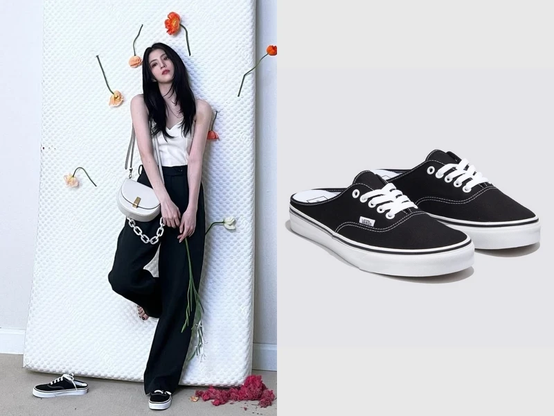 Vans UA Authentic Mule 男女款黑白色懶人拖鞋 NT.1680