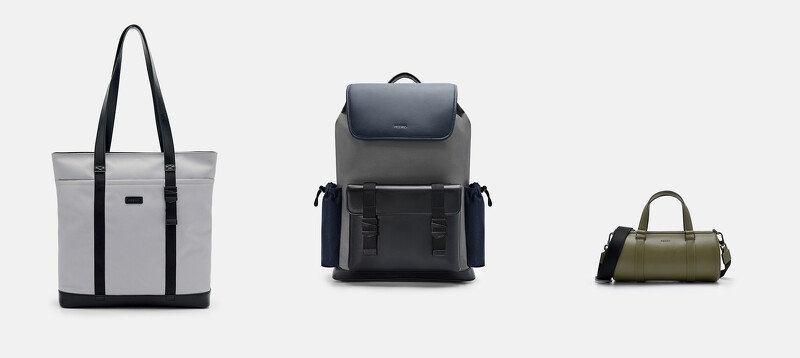 Hawke托特包,NT4,390、 Hamilton後背包,NT4,990、Alto單肩包NT3,390。 Hawke托特包,NT4,390、 Hamilton後背包,NT4,990、Alto單肩包NT3,390。