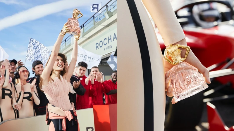 ROCHAS AUDACE逆光女神淡香精情境圖。