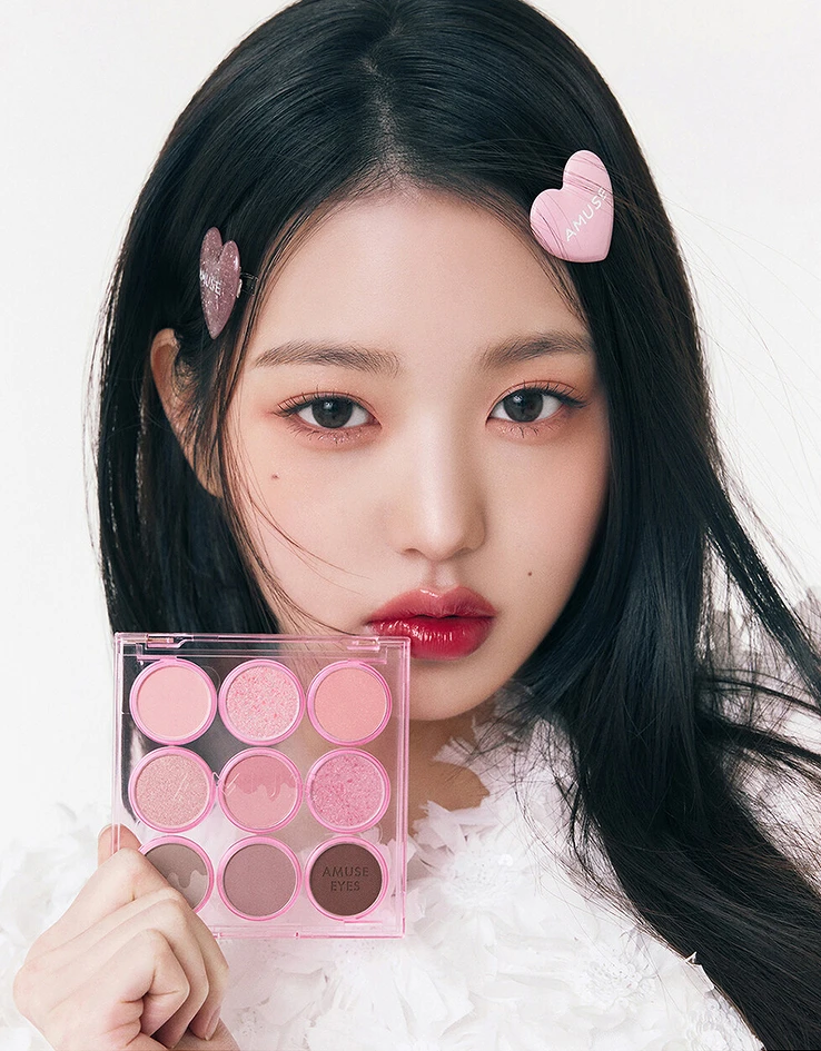 Amuse 9色眼影盤 #COOL ROSE，NT650