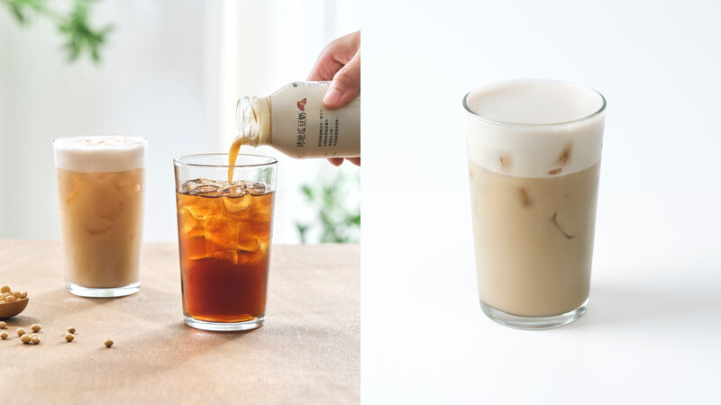 無印良品「cha POP UP STORE」手搖飲：桂暖紅豆奶、地瓜焙豆奶