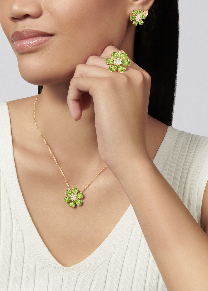 Fleurs d’Hawaï耳環、吊墜、戒指_橄欖石 Fleurs d’Hawaï耳環、吊墜、戒指_橄欖石