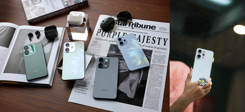 OPPO Reno14 系列以潮流外型設計、IP69防塵防水設計兼具美觀與耐用性 OPPO Reno14 系列以潮流外型設計、IP69防塵防水設計兼具美觀與耐用性